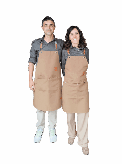 los dueños de la tiendina transparente